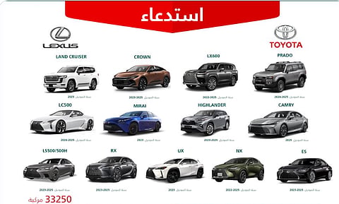 رابط الاستعلام عن استدعاء سيارات تويوتا عبر مركز استدعاء