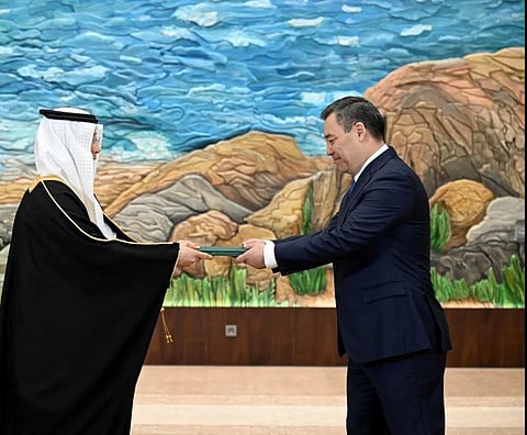 مراسم استقبال السفير السعودي في قيرغيزستان بجمهورية قيرغيزستان